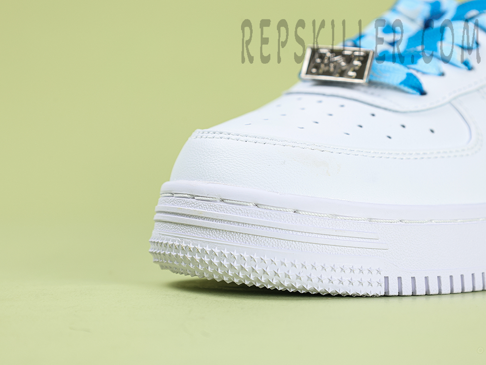 A Bathing Ape Bapesta Abc Camo Blue Low Sneakers