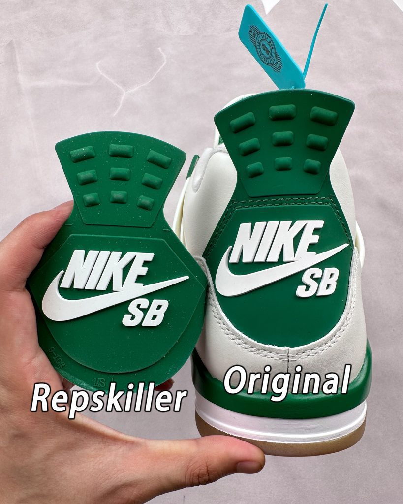 Nike Sb X Air Jordan 4 Retro Pine Green – Image 10 NK SB x Air Jordan 4 Retro 'Pine Green' replica