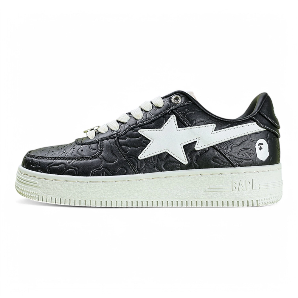 A Bathing Ape Bapesta M1 Black Low Sneakers