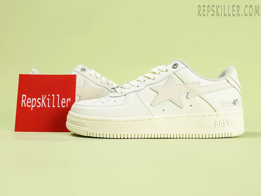 A Bathing Ape Bapesta Khaki Low Sneakers