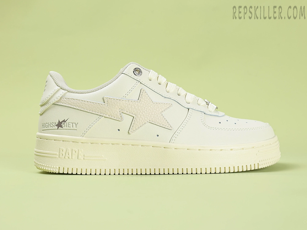 A Bathing Ape Bapesta Khaki Low Sneakers