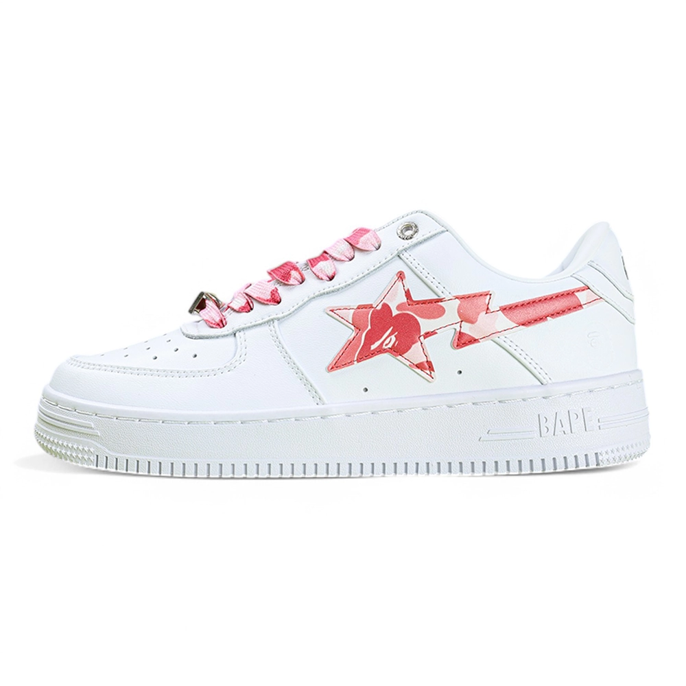 A Bathing Ape Bapesta Abc Camo Pink Low Sneakers