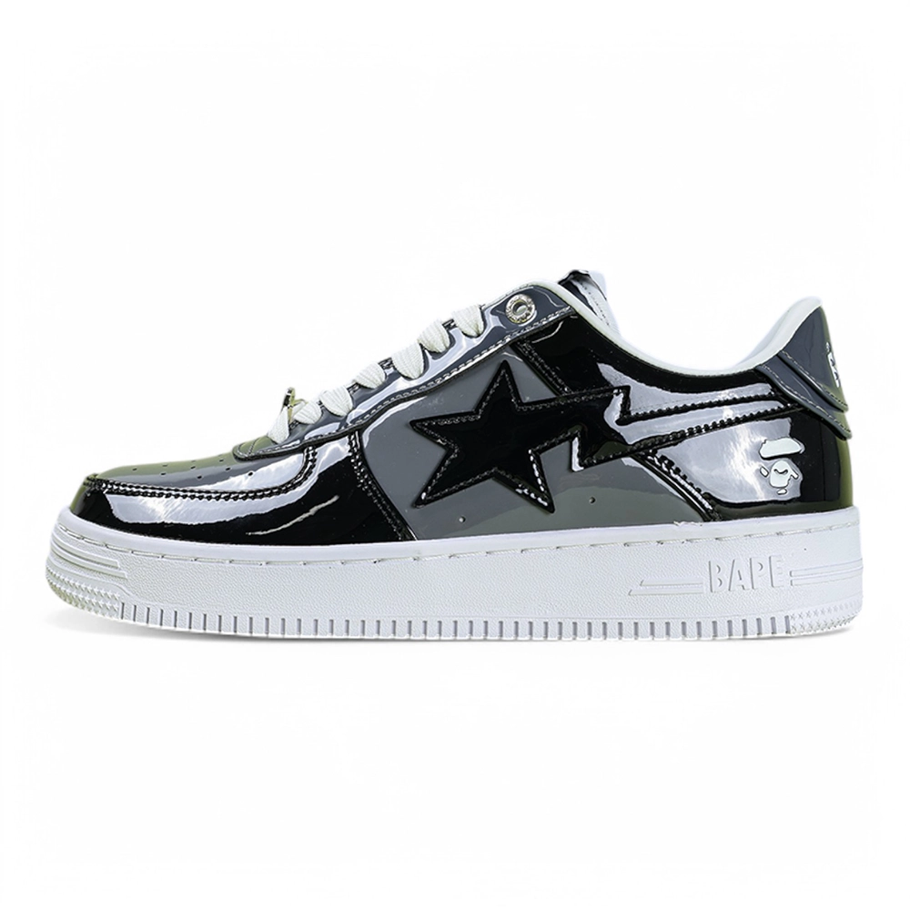 A Bathing Ape Bapesta Icon M2 Black Low Sneakers