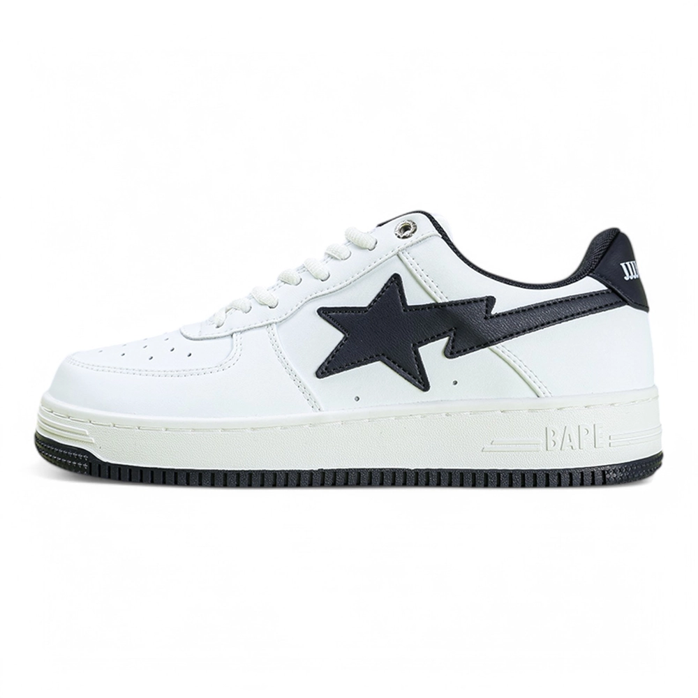 A Bathing Ape Bapesta Jjjjound White Black Low Sneakers
