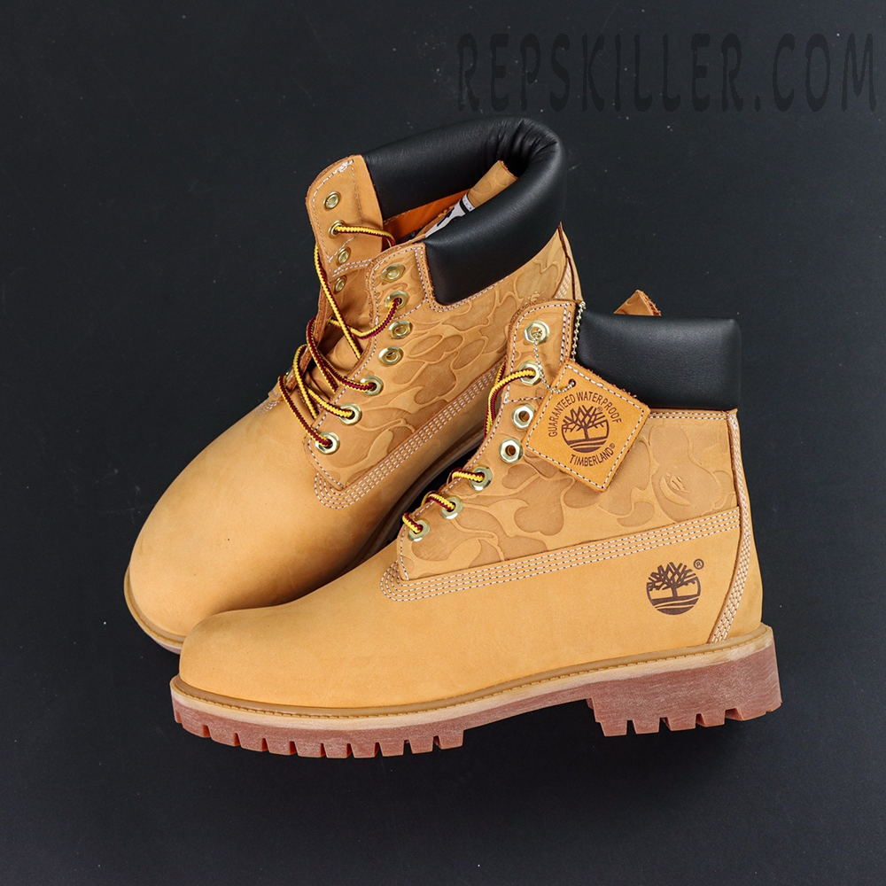 A Bathing Ape X Undefeated X Timberland 6 Inch Wheat
