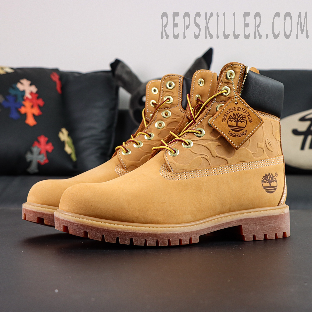 A Bathing Ape X Undefeated X Timberland 6 Inch Wheat