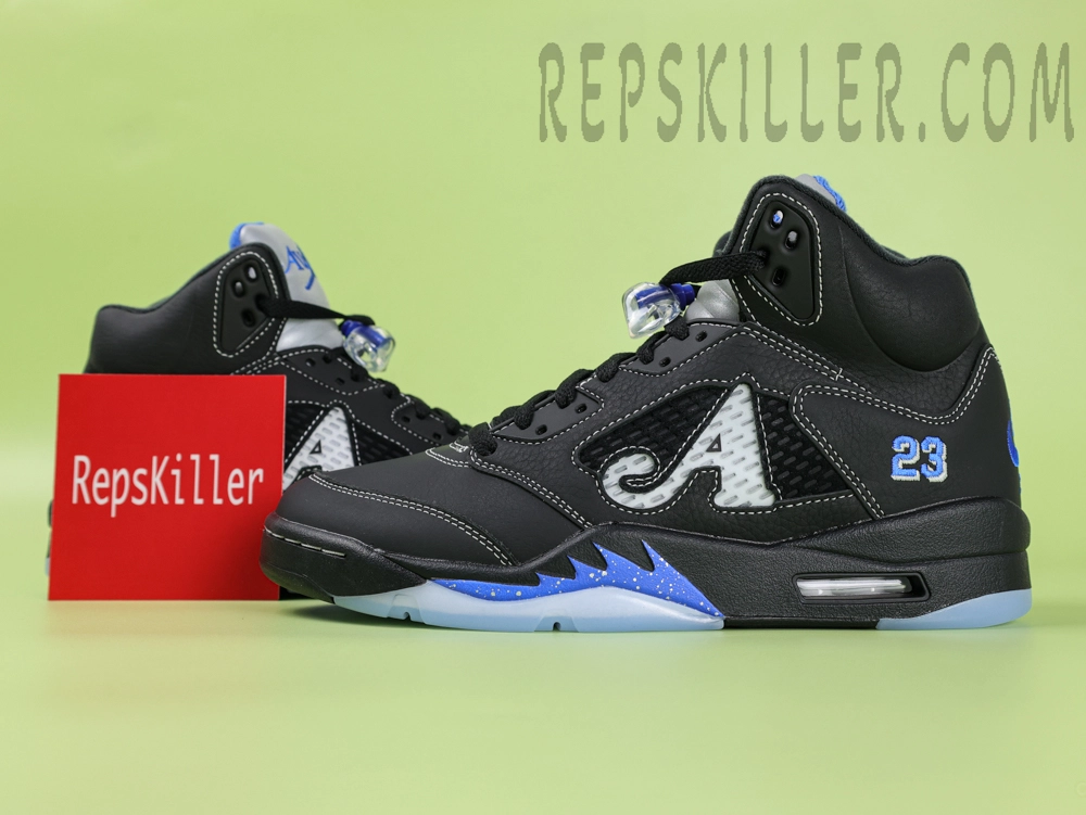 Awake Ny X Air Jordan 5 Retro Black Racer Blue