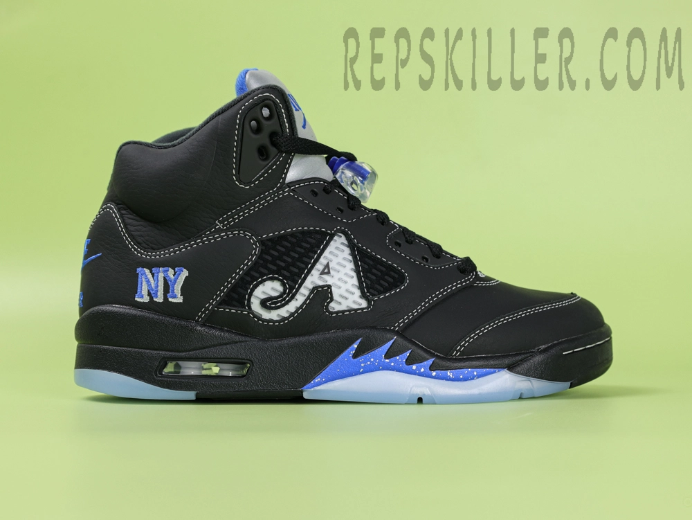 Awake Ny X Air Jordan 5 Retro Black Racer Blue