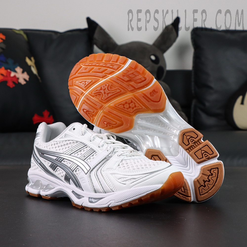 A P C X Asics Gel Kayano 14 White Pure Silver