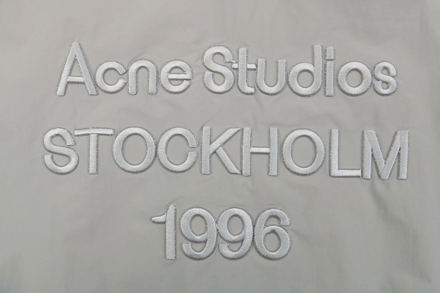 Acne Studios 1996 Embroidered Back Logo Jacket Grey