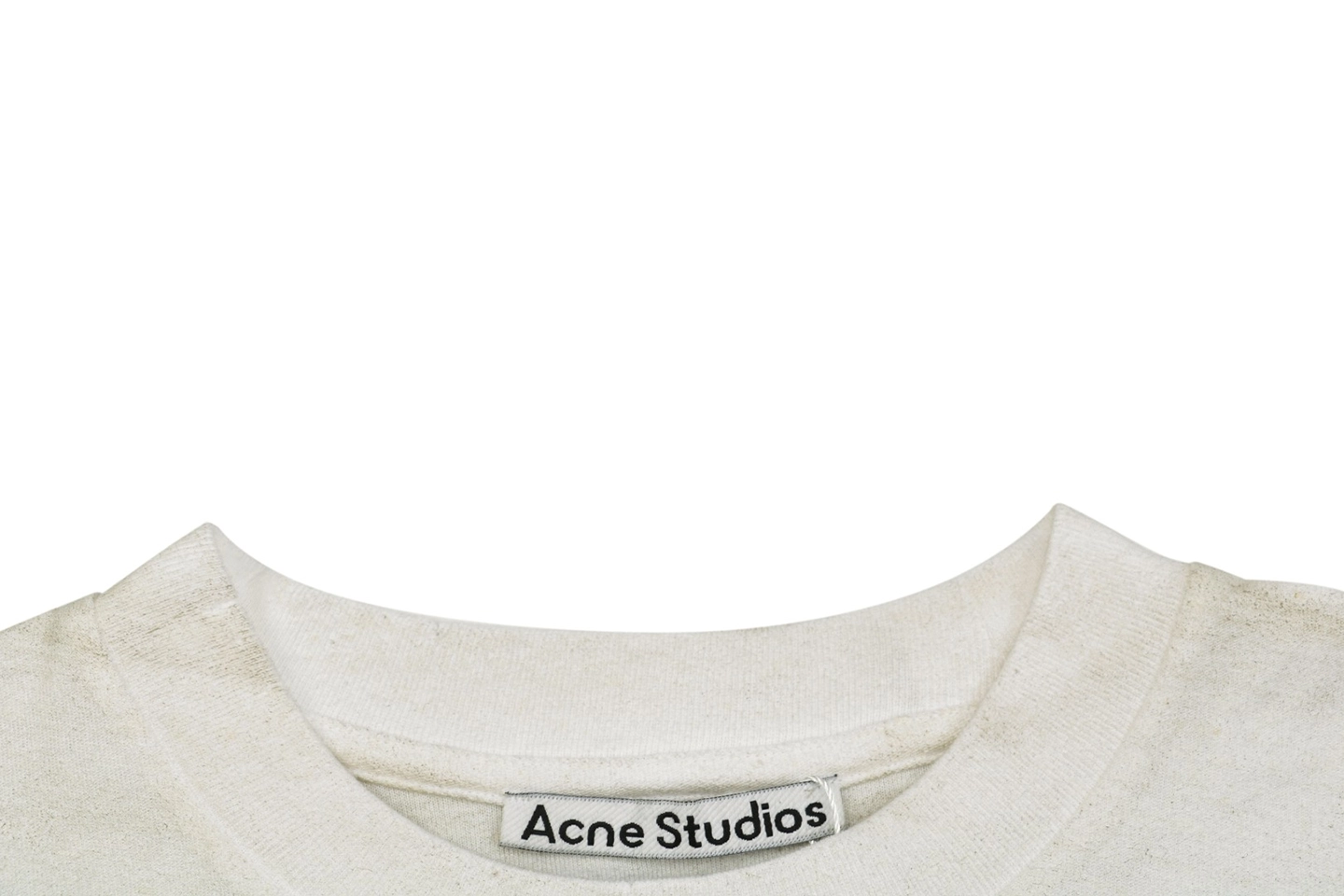 Acne Studios 1996 Rhinestone Logo Shirt White