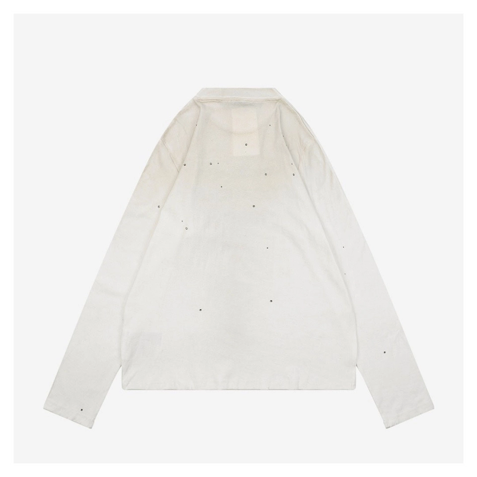 Acne Studios 1996 Rhinestone Logo Shirt White