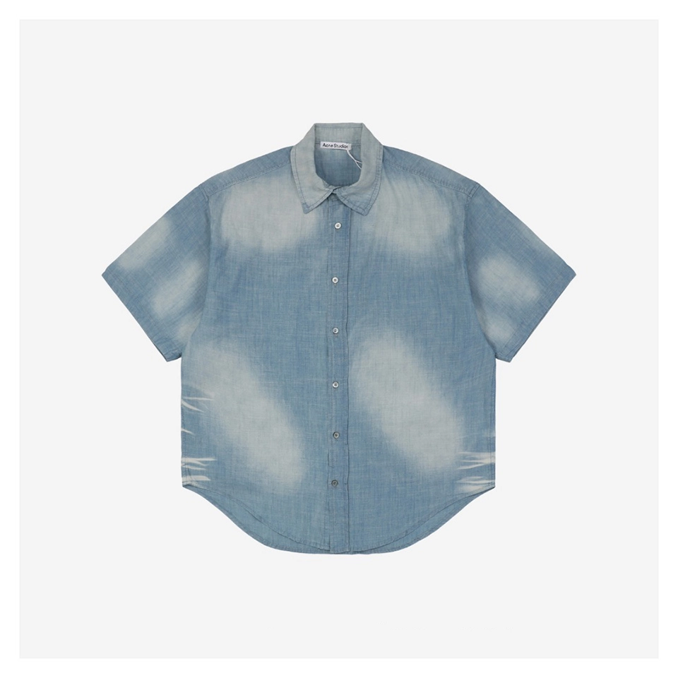 Acne-Studios-1996-Slogan-Linen-Denim-Short-Sleeve-Shirt1.jpeg.webp Acne Studios 1996 Slogan Linen Denim T Shirt