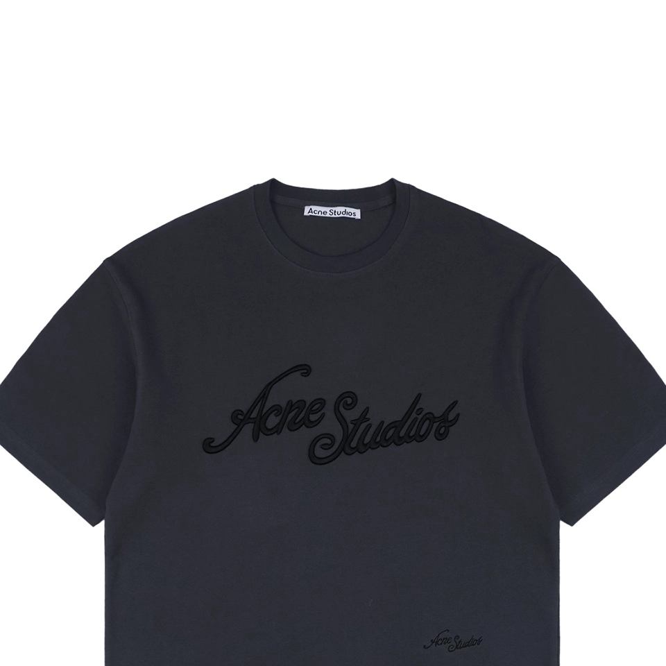 Acne Studios 3D Raised Letter Embroidery T Shirt