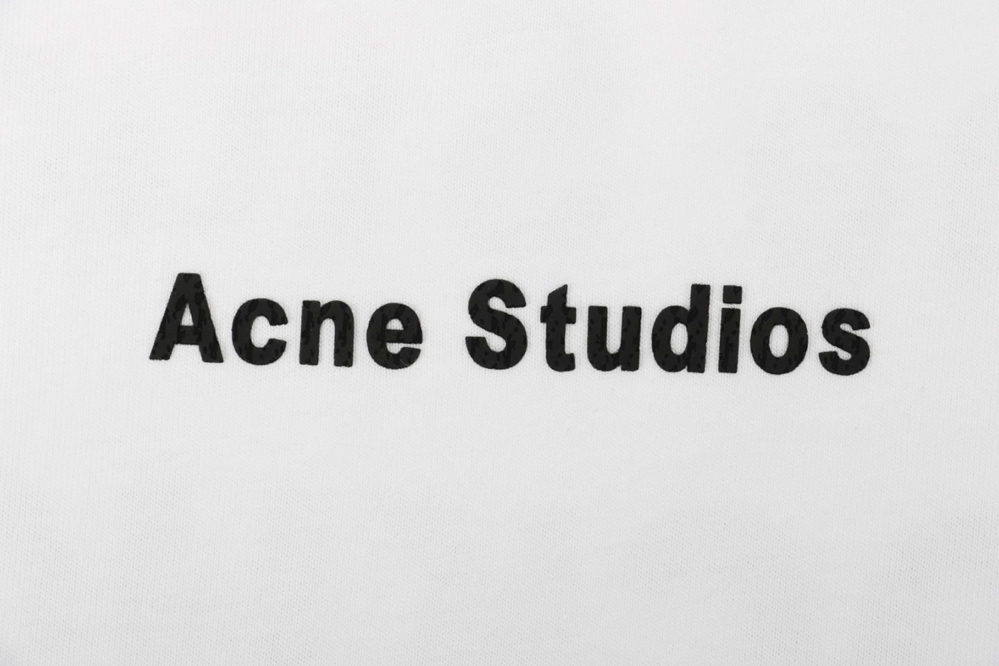 Acne Studios Back 1996 Silicone Letter Print Short Sleeve Shirt White