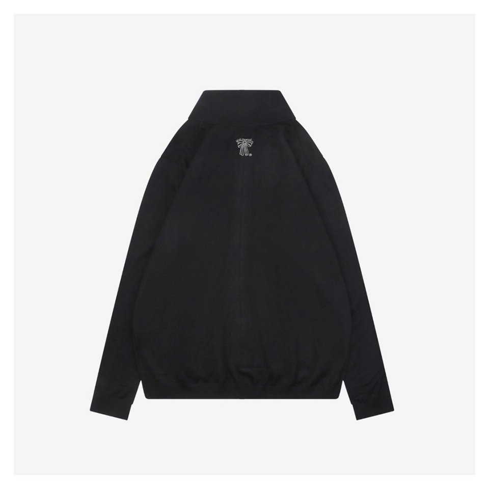 Acne Studios Back Bow Wool Zip Up Jacket