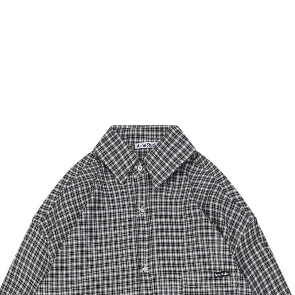 Acne-Studios-Black-Grey-Plaid-Precision-Matching-Flannel-Shirt8.jpeg.webp Acne Studios Black Grey Plaid Precision Matching Flannel Shirt
