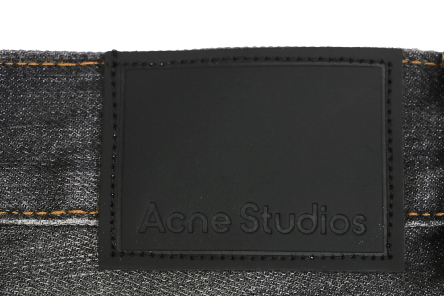 Acne Studios Paint Splatter Cropped Denim Shorts
