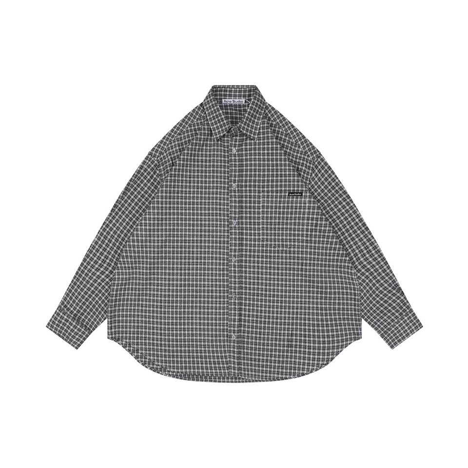 Acne Studios Pocket Label Check Flannel Shirt
