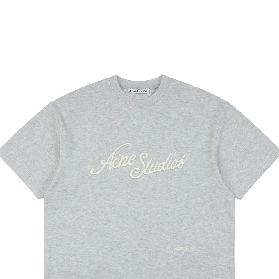 Acne Studios Raised Embroidered Logo T Shirt