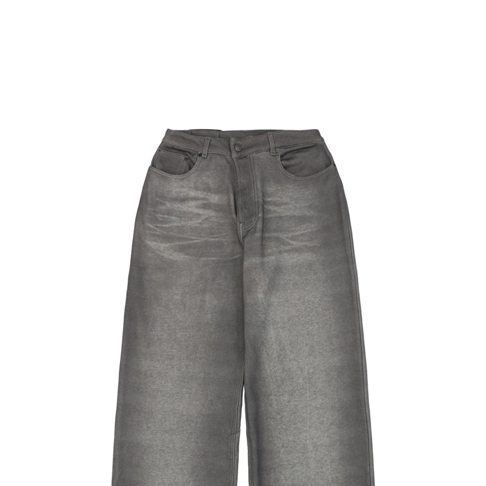 Acne Studios Washed Grey Distressed Pants