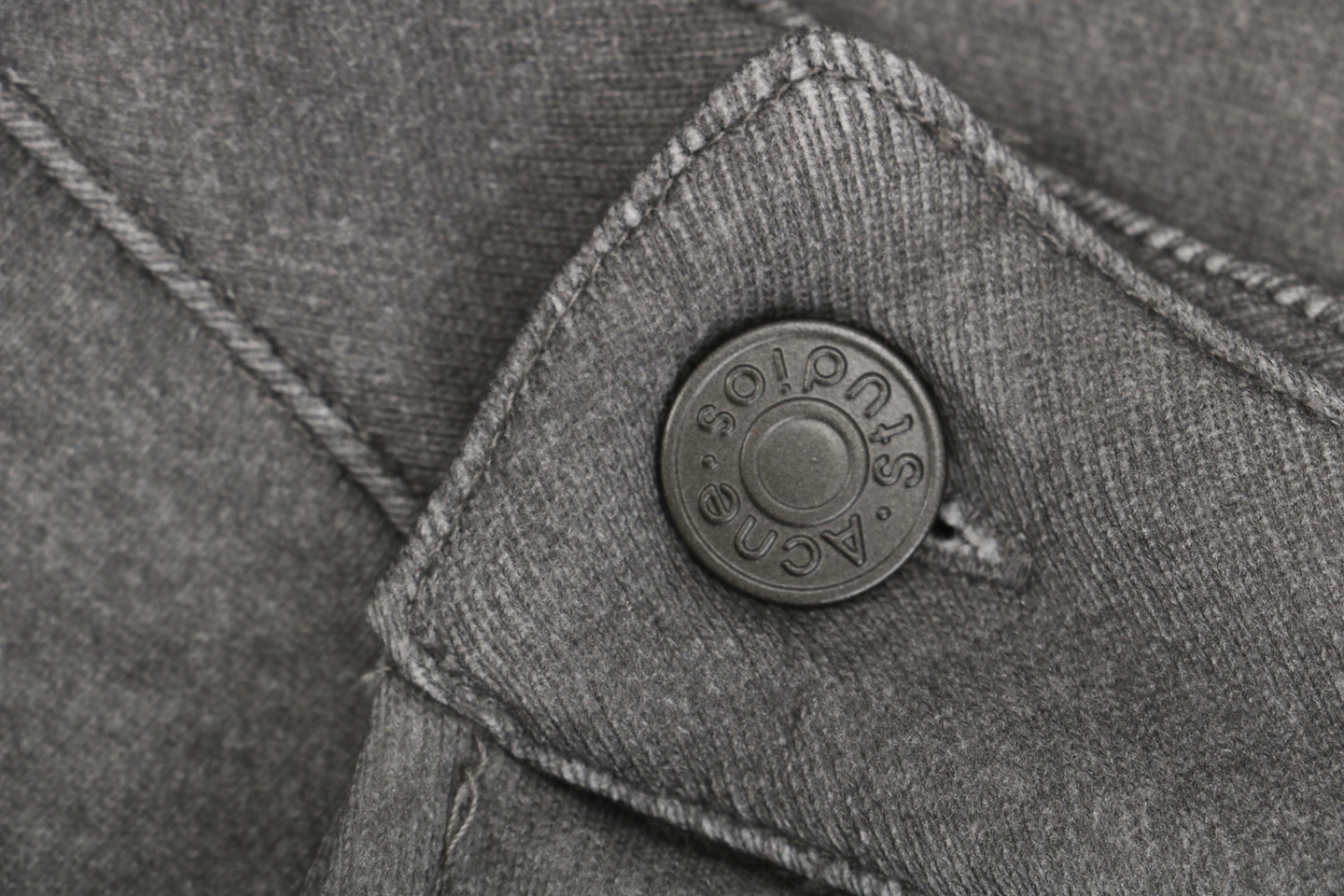 Acne Studios Washed Grey Distressed Pants