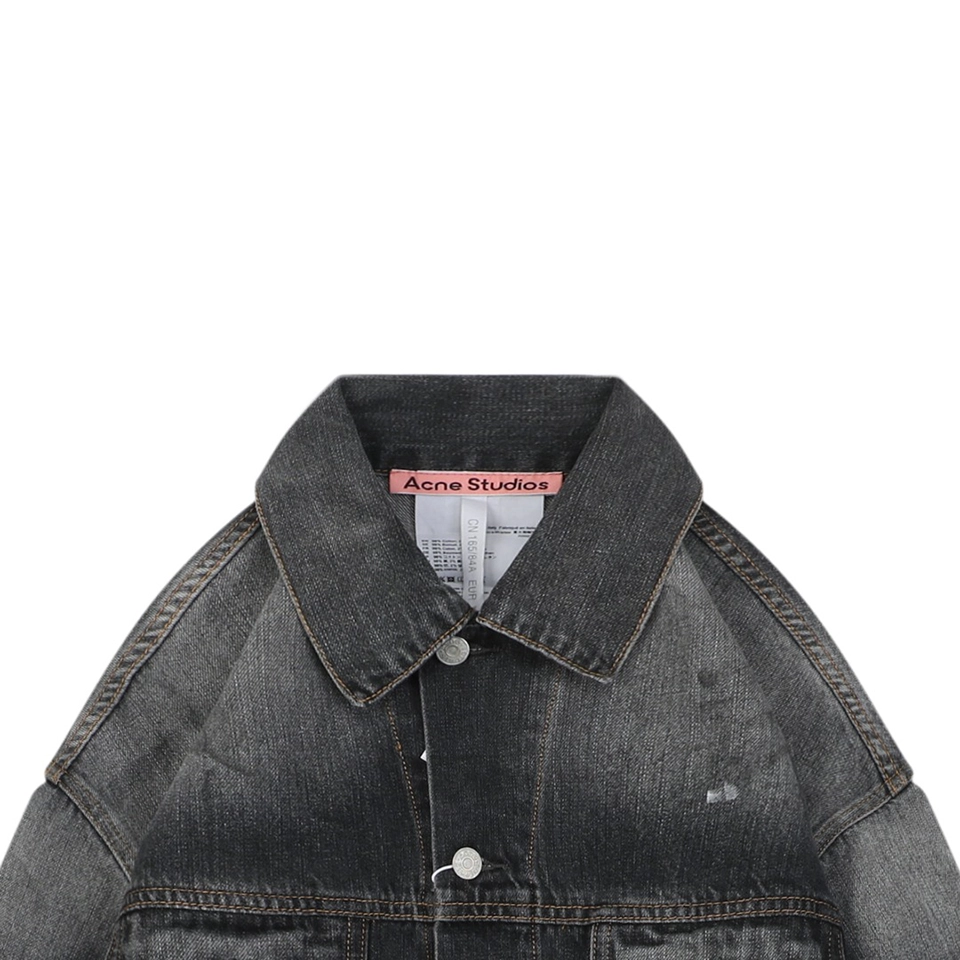 Acne Studios Washed Paint Splatter Denim Jacket