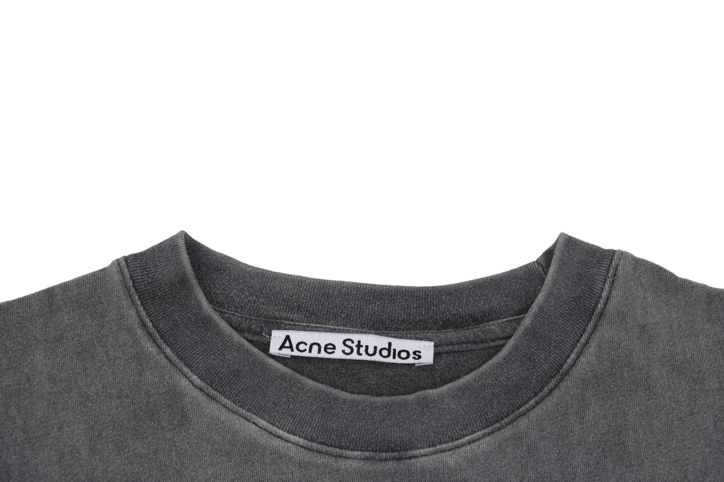 Acne Studios Washed Transparent Back Logo T Shirt