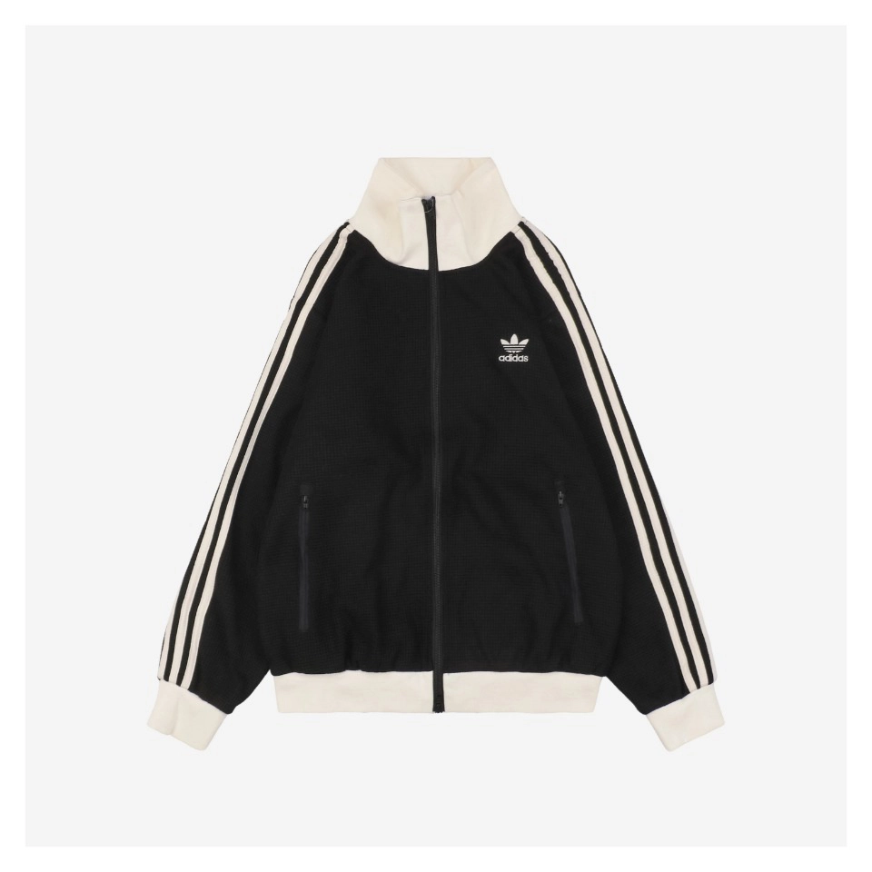 Adidas-Trefoil-Waffle-Textured-Jacket-Black4.jpeg.webp Adidas Trefoil Waffle Textured Jacket Black
