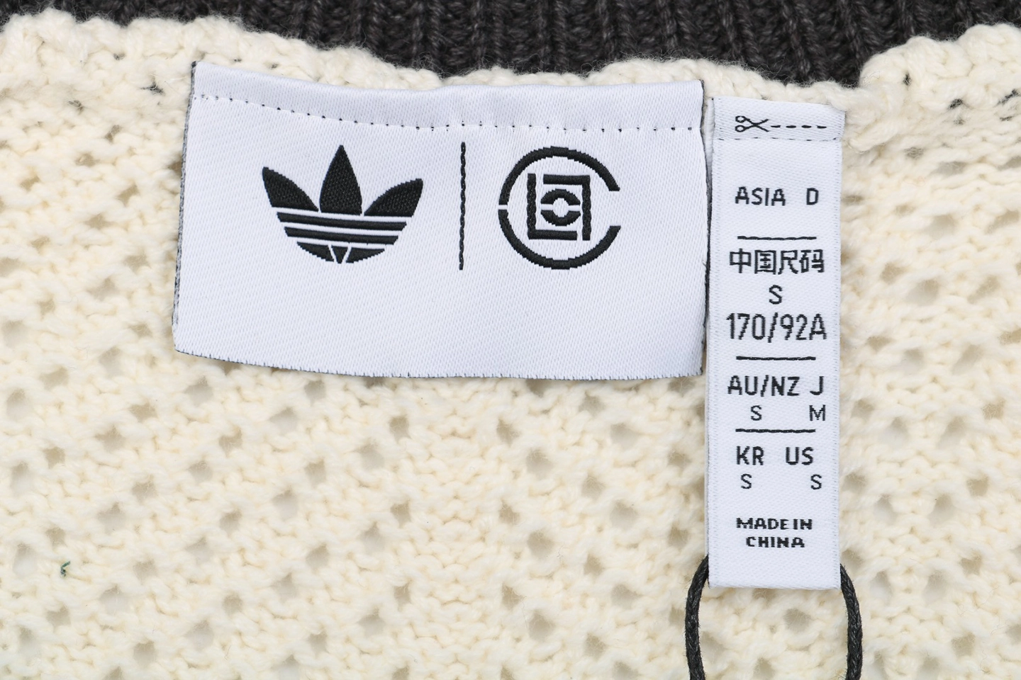 Adidas X Clot Folk Style Zip Knit Sweater