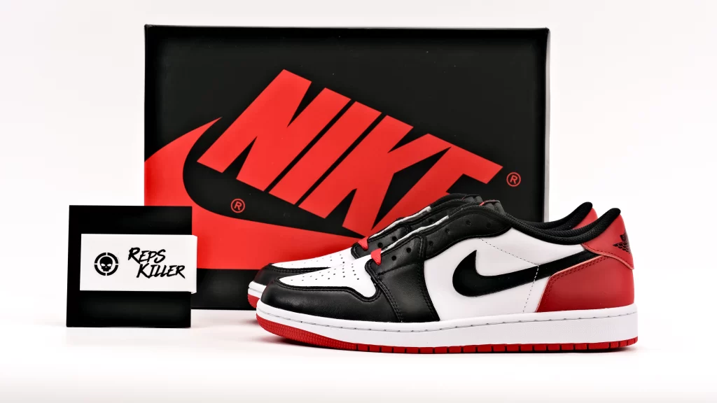 Air Jordan 1 Retro Low Og Black Toe – Image 1 Air Jordan 1 Retro Low OG 'Black Toe'Replica