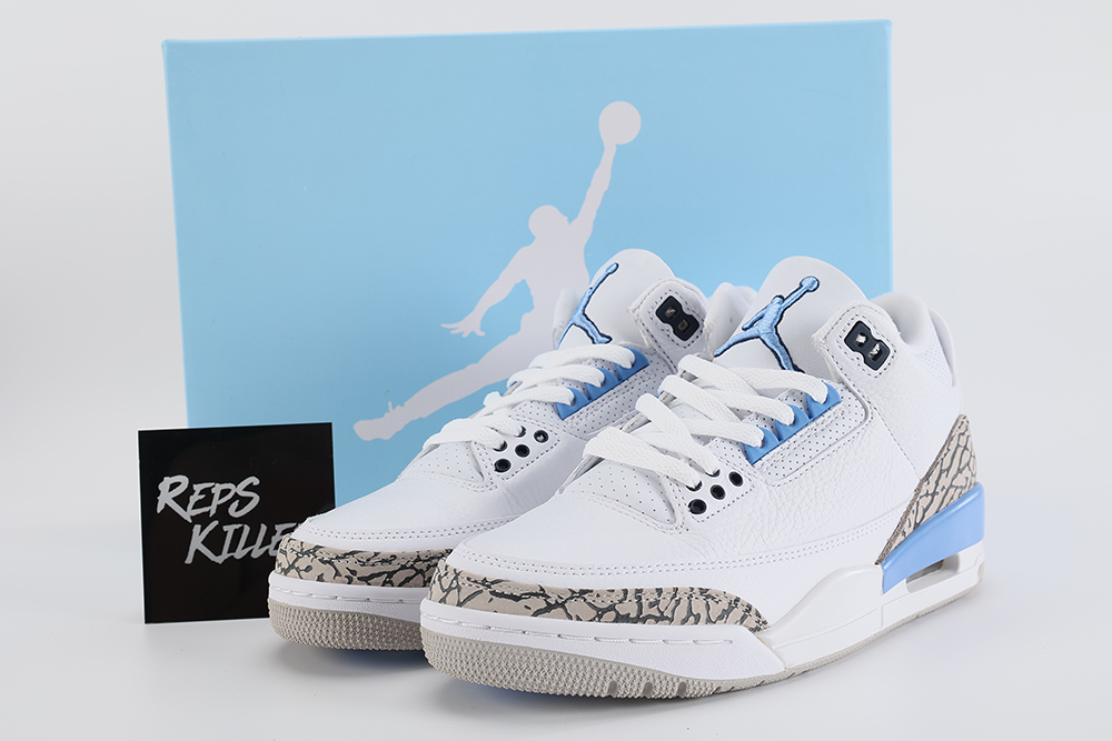 Air Jordan 3 Retro Unc Player Exclusive – Image 1 Air Jordan 3 Retro 'UNC' Player Exclusive Replica