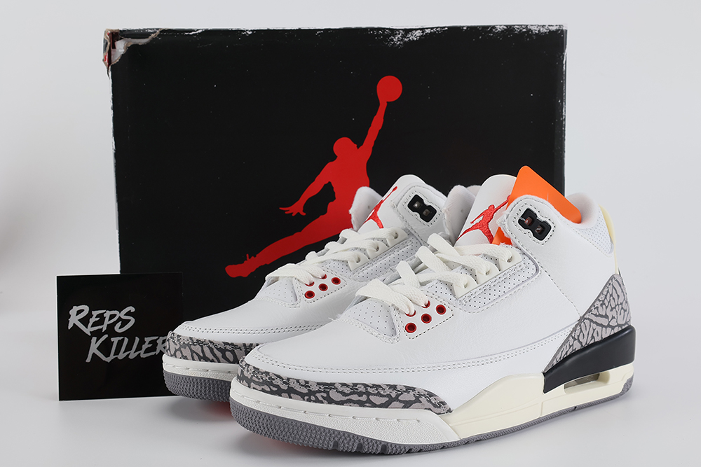 Air Jordan 3 Retro White Cement Reimagined – Image 1 Air Jordan 3 Retro 'White Cement Reimagined' Replica