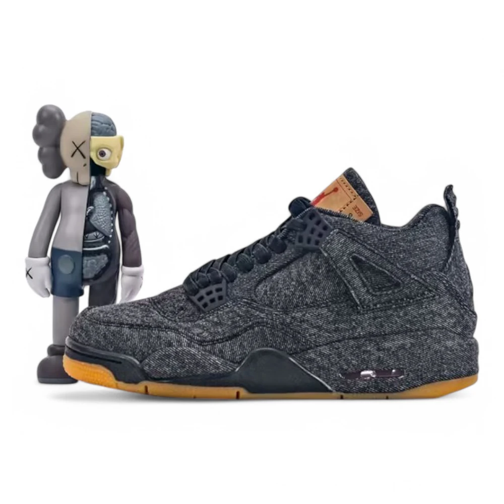 Air-Jordan-4-Levis-Black.webp Air Jordan 4 Le Balck Denim Replica
