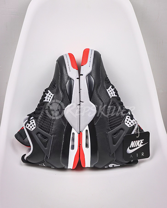 Air Jordan 4 Retro Bred Reimagined Replica – Image 3 Air Jordan 4 Retro 'Bred Reimagined' Replica