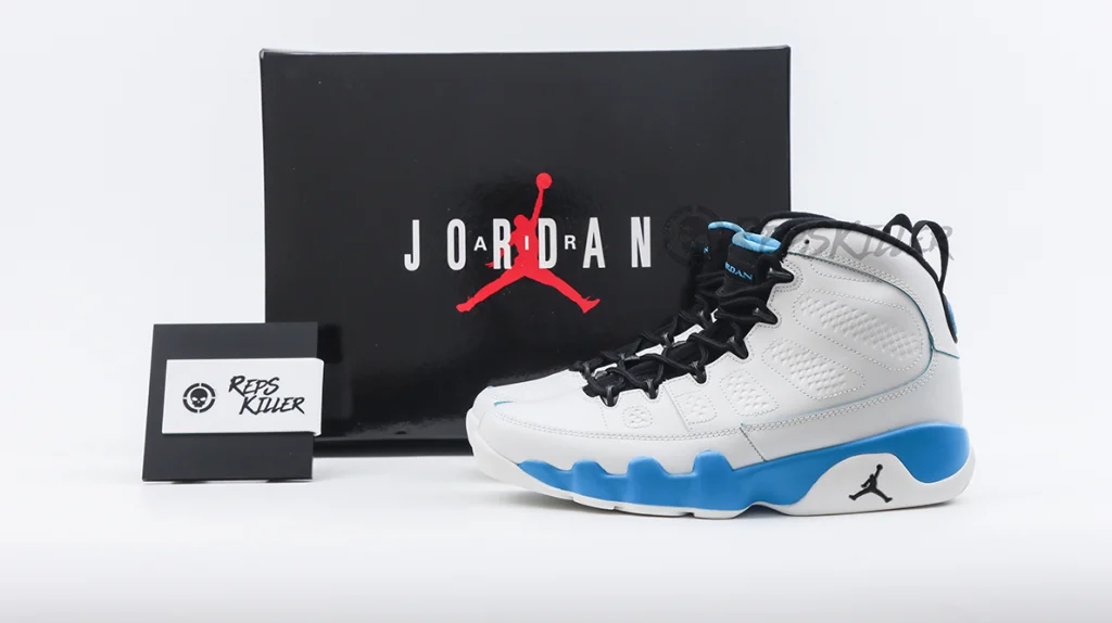 Air Jordan 9 Retro Gs Powder Blue 2010 Replica – Image 1 Air Jordan 9 Retro GS 'Powder Blue' 2010 Replica