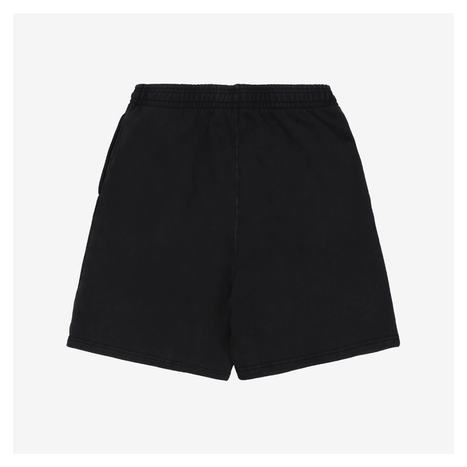 Alexander Wang Washed Denim Shorts With Red Blue Hem Tag