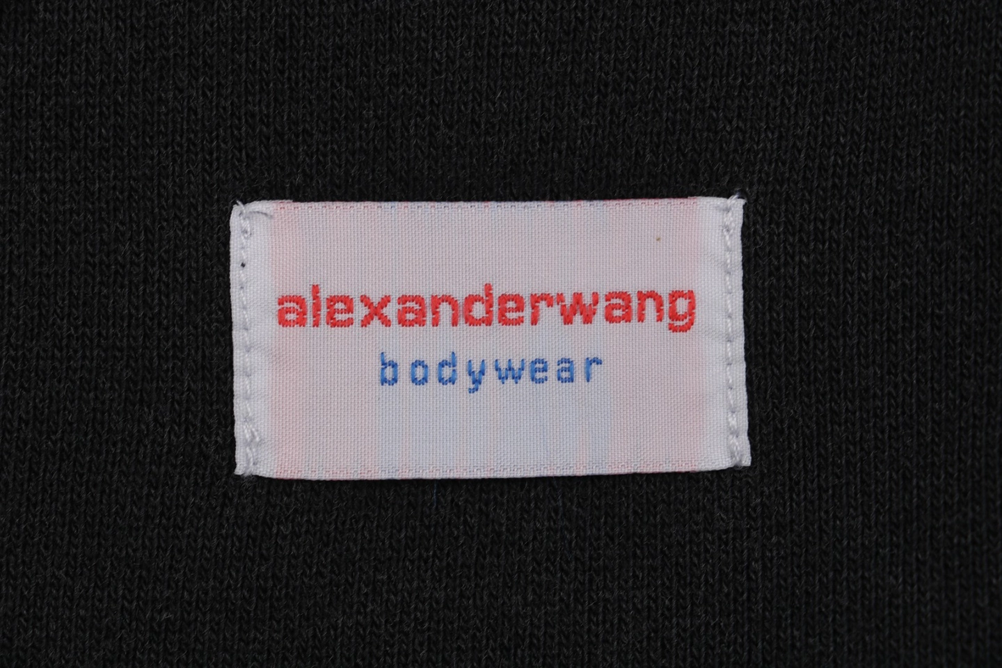 Alexander Wang Washed Denim Shorts With Red Blue Hem Tag