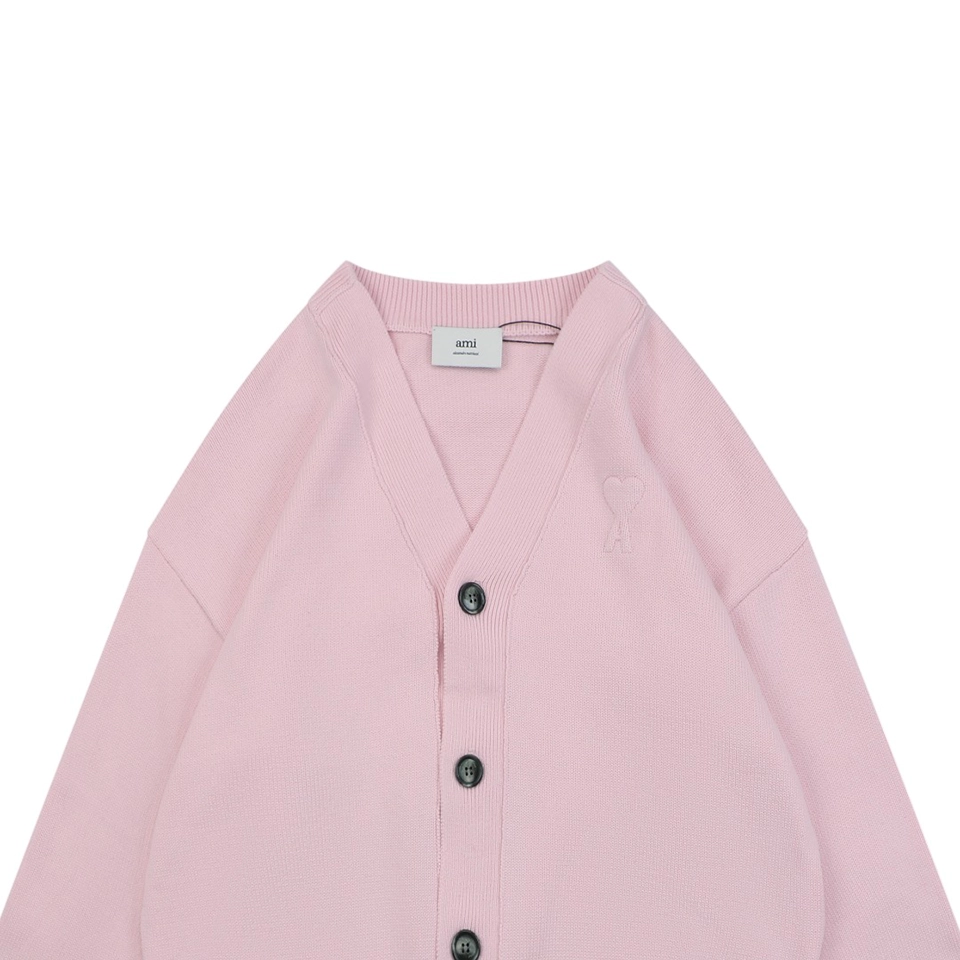 Ami-De-Coeur-Embossed-V-Neck-Knit-Cardigan4.jpeg.webp Ami De Coeur Embossed V Neck Knit Cardigan