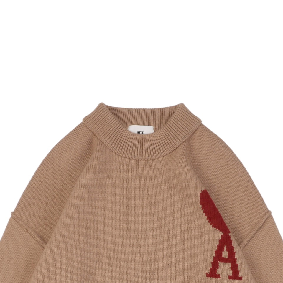 Ami De Coeur Oversized Heart Logo Crewneck Sweater