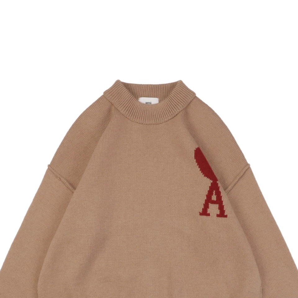 Ami De Coeur Oversized Heart Logo Crewneck Sweater
