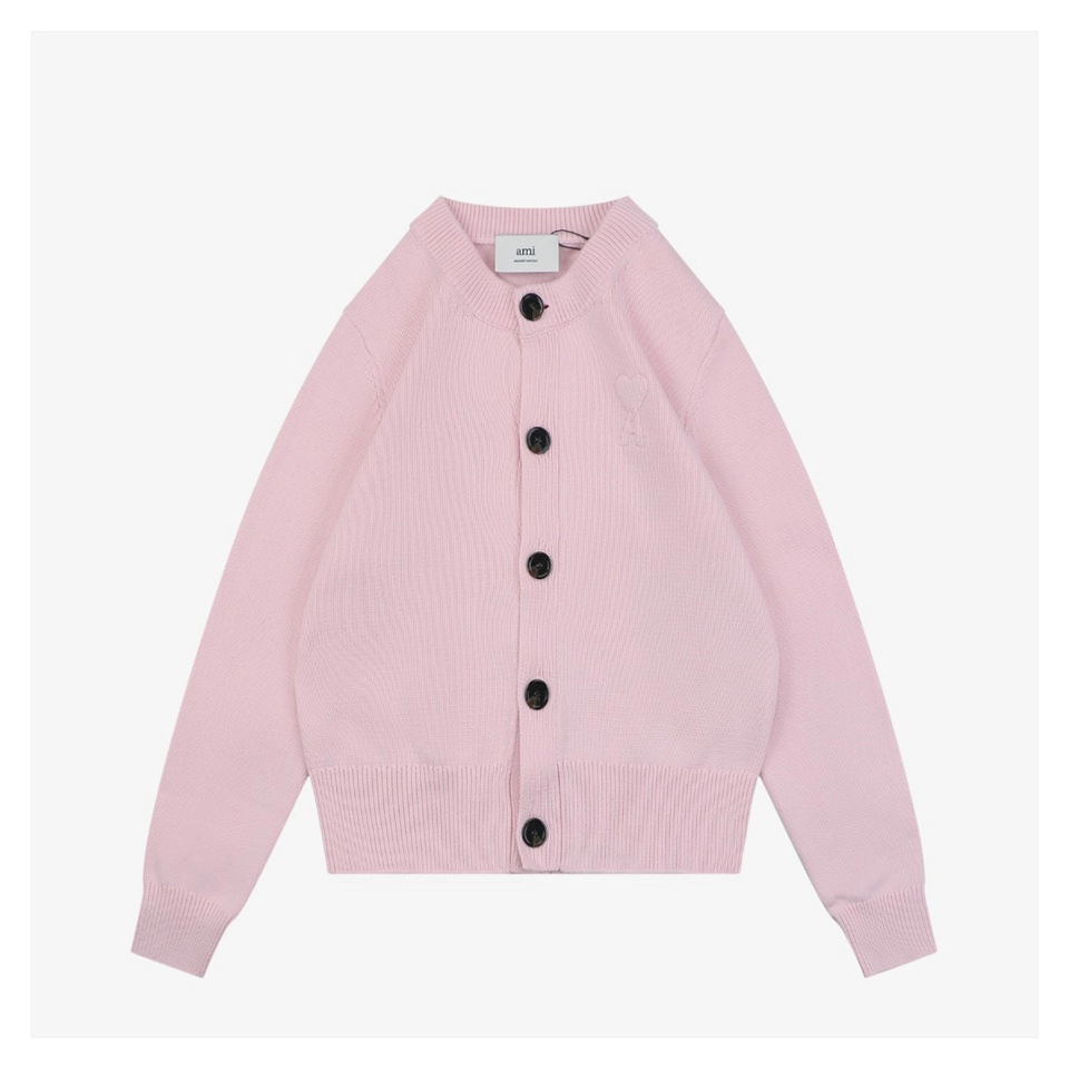 Ami-Embossed-Heart-Knit-Cardigan4.jpeg.webp Ami Embossed Heart Knit Cardigan