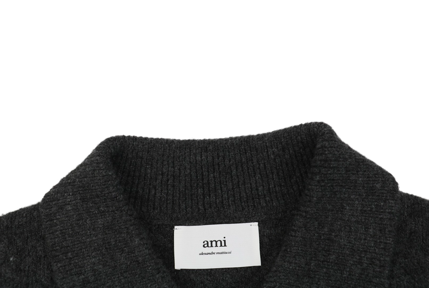 Ami-Heart-Logo-Polo-Sweater1.jpeg.webp Ami Heart Logo Polo Sweater