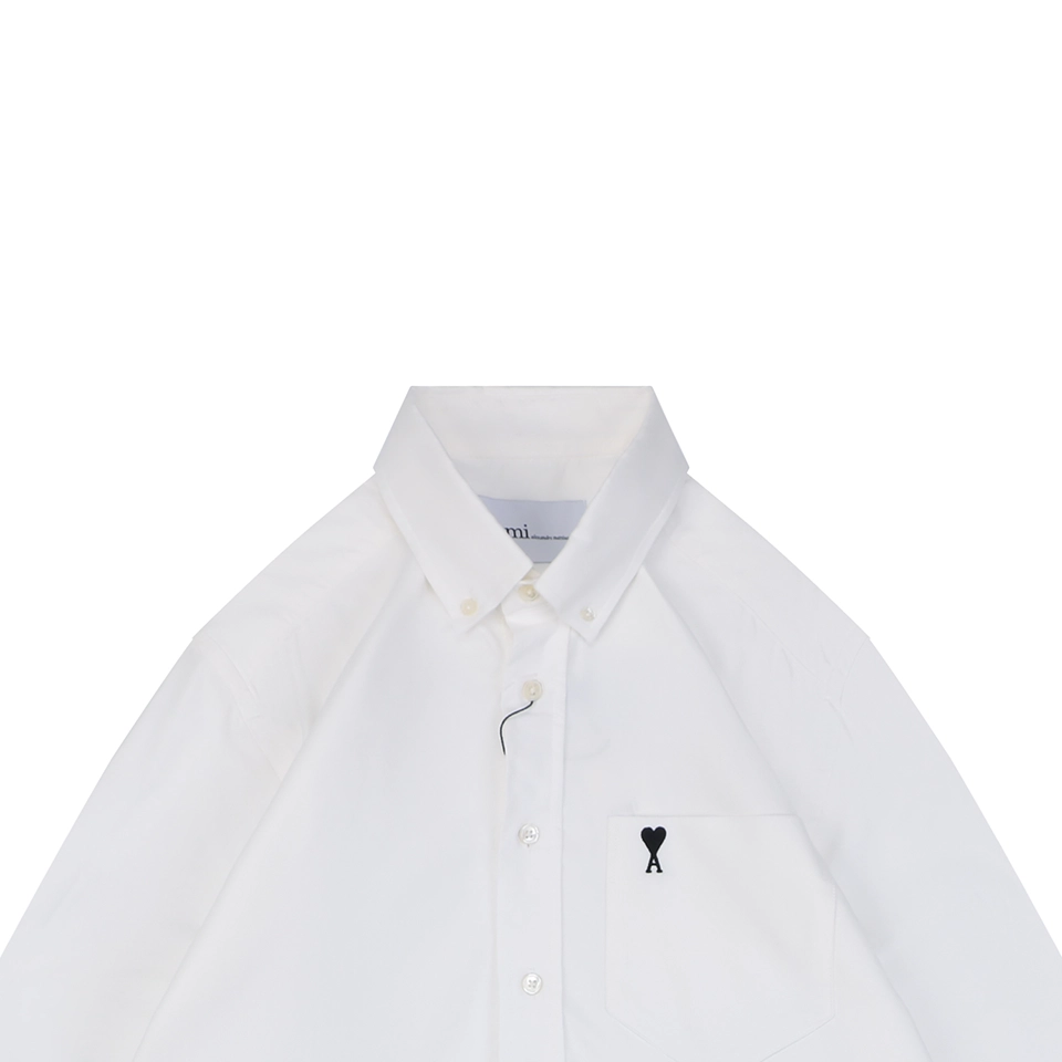 Ami-Paris-Heart-Logo-Oxford-Shirt4.jpeg.webp Ami Paris Heart Logo Oxford Shirt