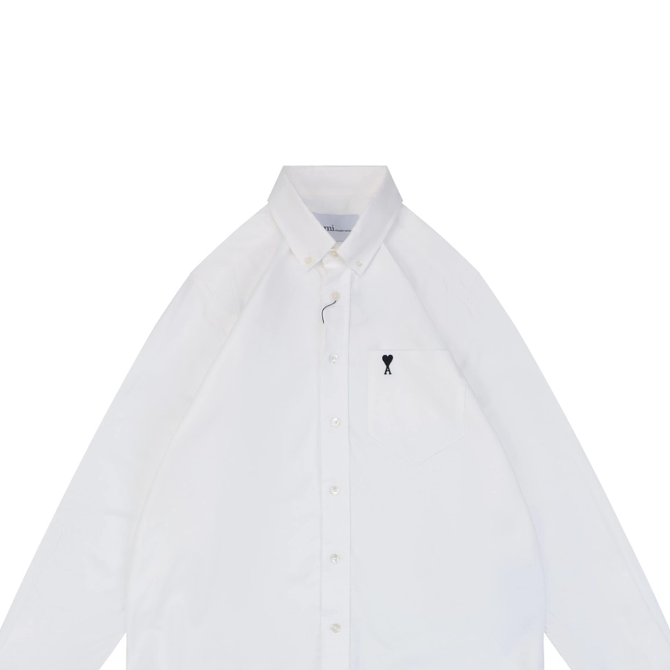 Ami-Paris-Heart-Logo-Oxford-Shirt7.jpeg.webp Ami Paris Heart Logo Oxford Shirt
