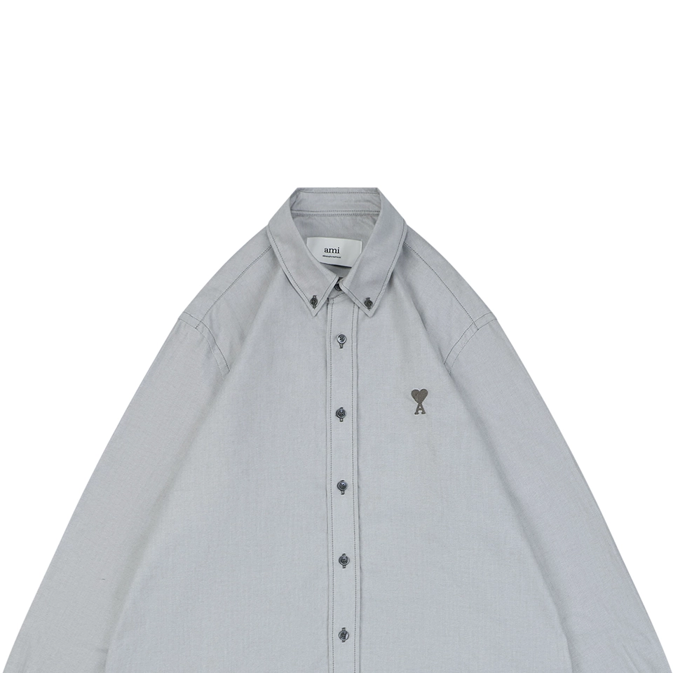 Ami Paris De Coeur Oxford Cotton Shirt