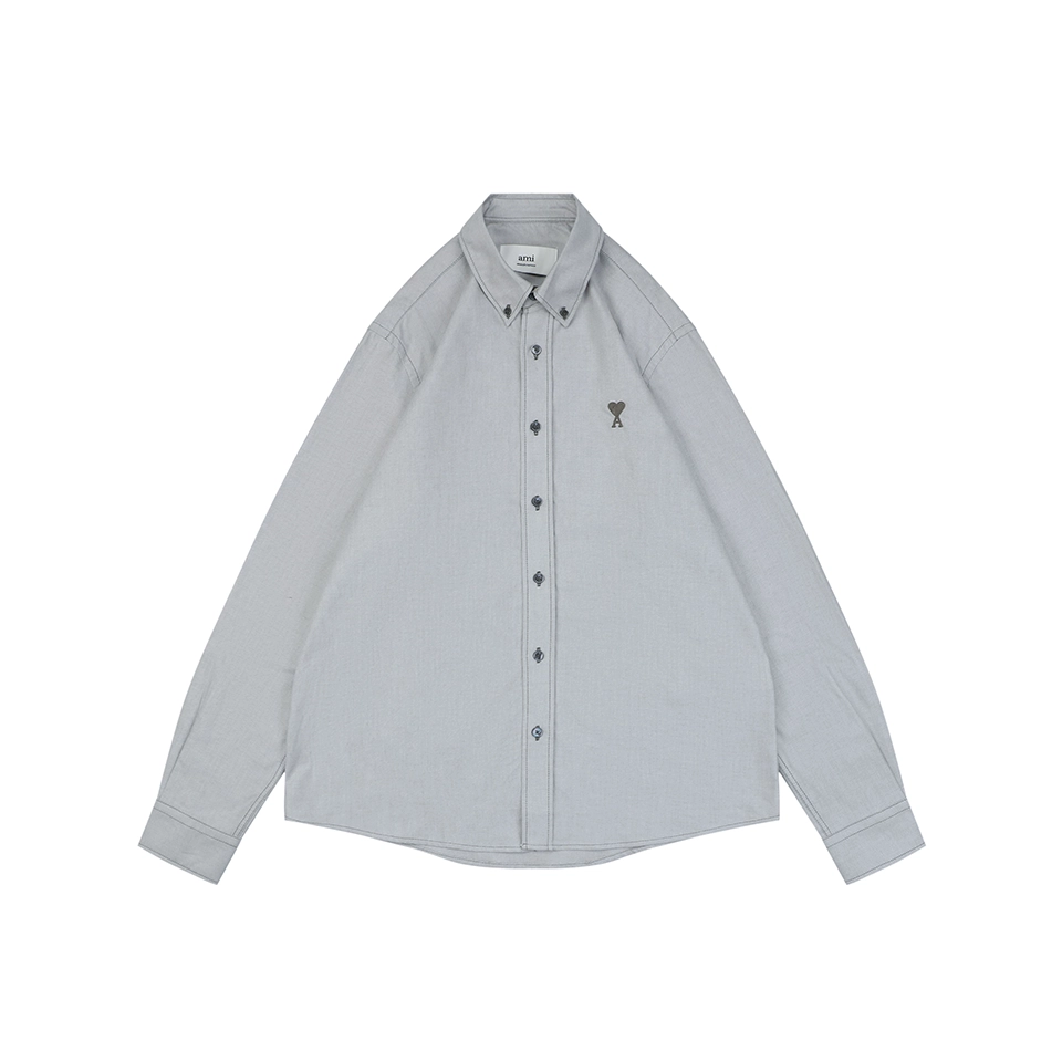 Ami-Paris-de-Coeur-Oxford-Cotton-Shirt7.jpeg.webp Ami Paris De Coeur Oxford Cotton Shirt