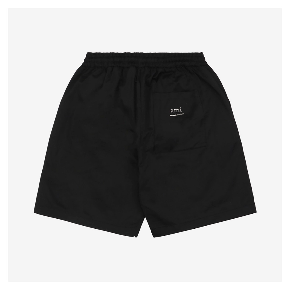 Ami Rear Pocket Logo Embroidered Shorts