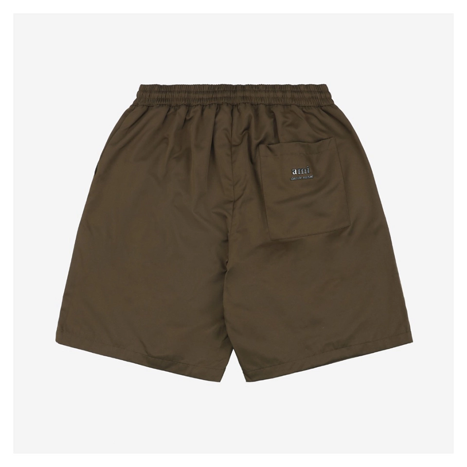Ami Rear Pocket Logo Embroidered Shorts