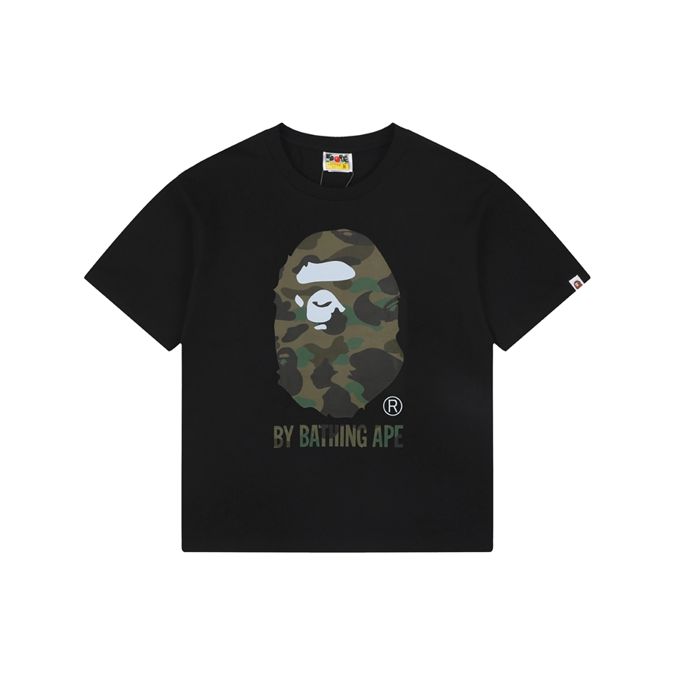 Bape Camo Ape Head Graphic T Shirt